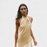 Sofia – Abito in Seta con Collo Halter