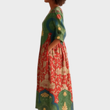 Klara - Abito lungo con stampa floreale vintage