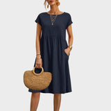 Ankica - Abito semplice con tasche