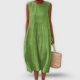 Amalina™ - Elegante Abito di Cotone