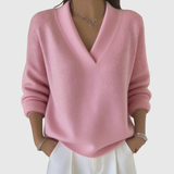 Faye | Maglione a collo V morbido dallo stile casual