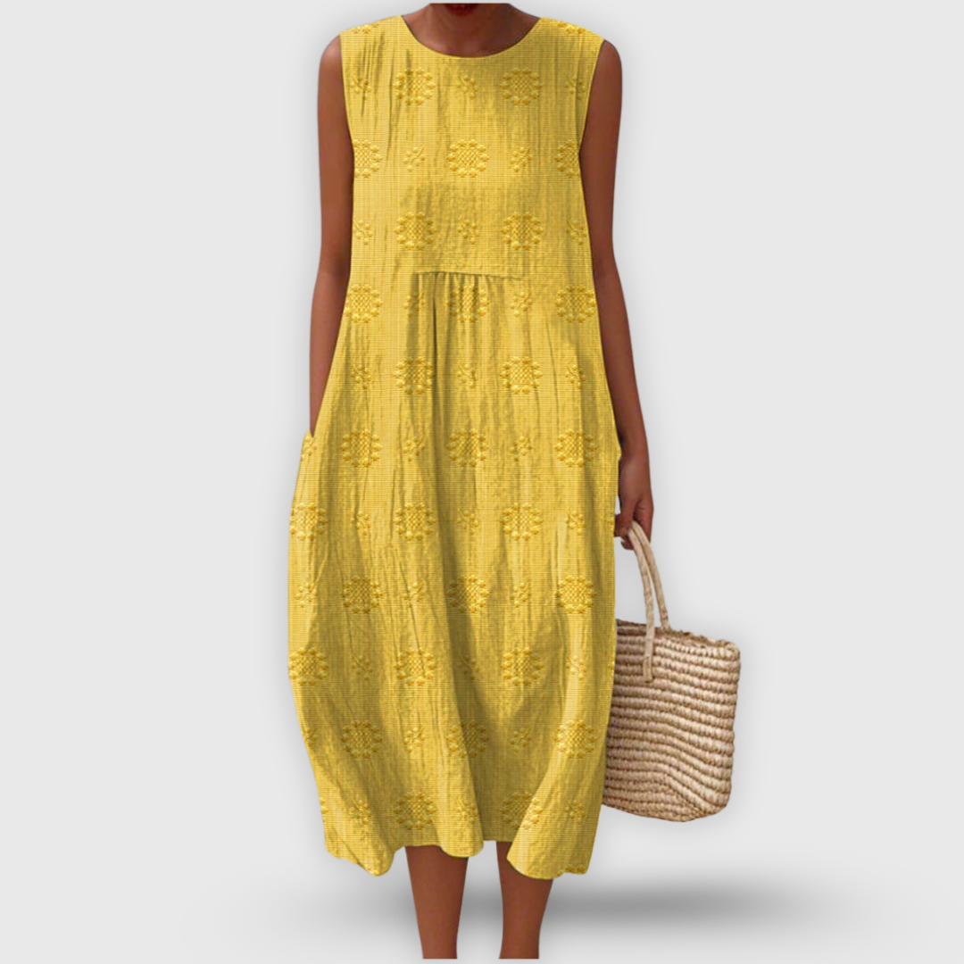 Amalina™ - Elegante Abito di Cotone