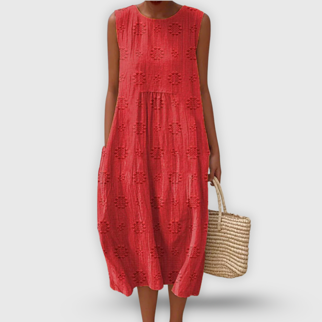Amalina™ - Elegante Abito di Cotone