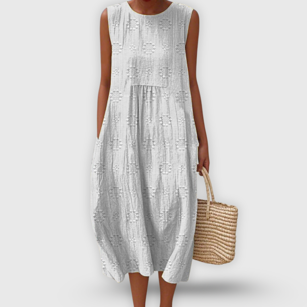 Amalina™ - Elegante Abito di Cotone