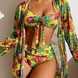 Glenda | Bikini con gonna floreale