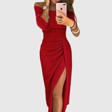 Evelyn - Abito elegante con spalle scoperte