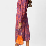 Ema - Maxi Abito con Scollatura a V e Nodo Frontale