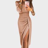 Evelyn - Abito elegante con spalle scoperte