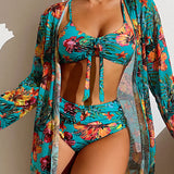 Glenda | Bikini con gonna floreale