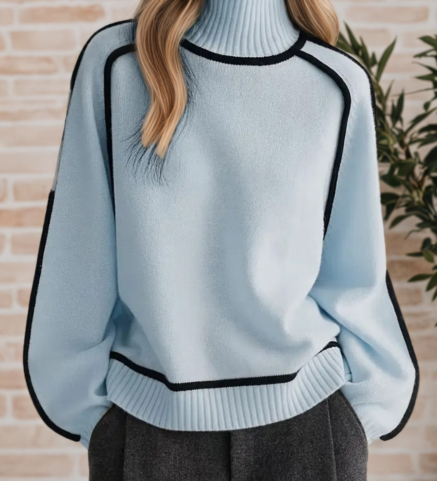 Donna | Maglione Elegante con Collo Alto