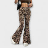 Nevenka - Pantaloni con stampa leopardata