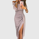 Evelyn - Abito elegante con spalle scoperte