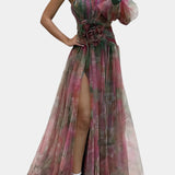 Teodora Abito Maxi Asimmetrico