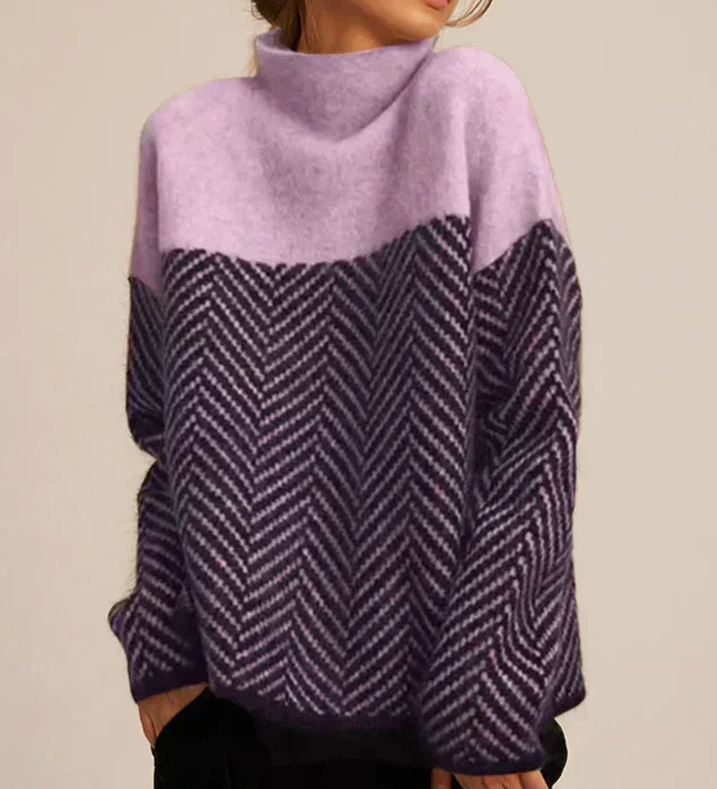 Norah | Maglione in Cotone con Collo Alto