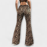 Nevenka - Pantaloni con stampa leopardata