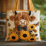 Borse Fatto a Mano - Mucca delle Highlands e Girasoli