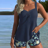 Julia | Tankini a righe con parte inferiore da bagno a due pezzi