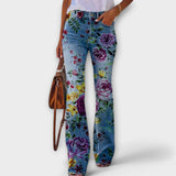 Neda - Pantaloni floreali