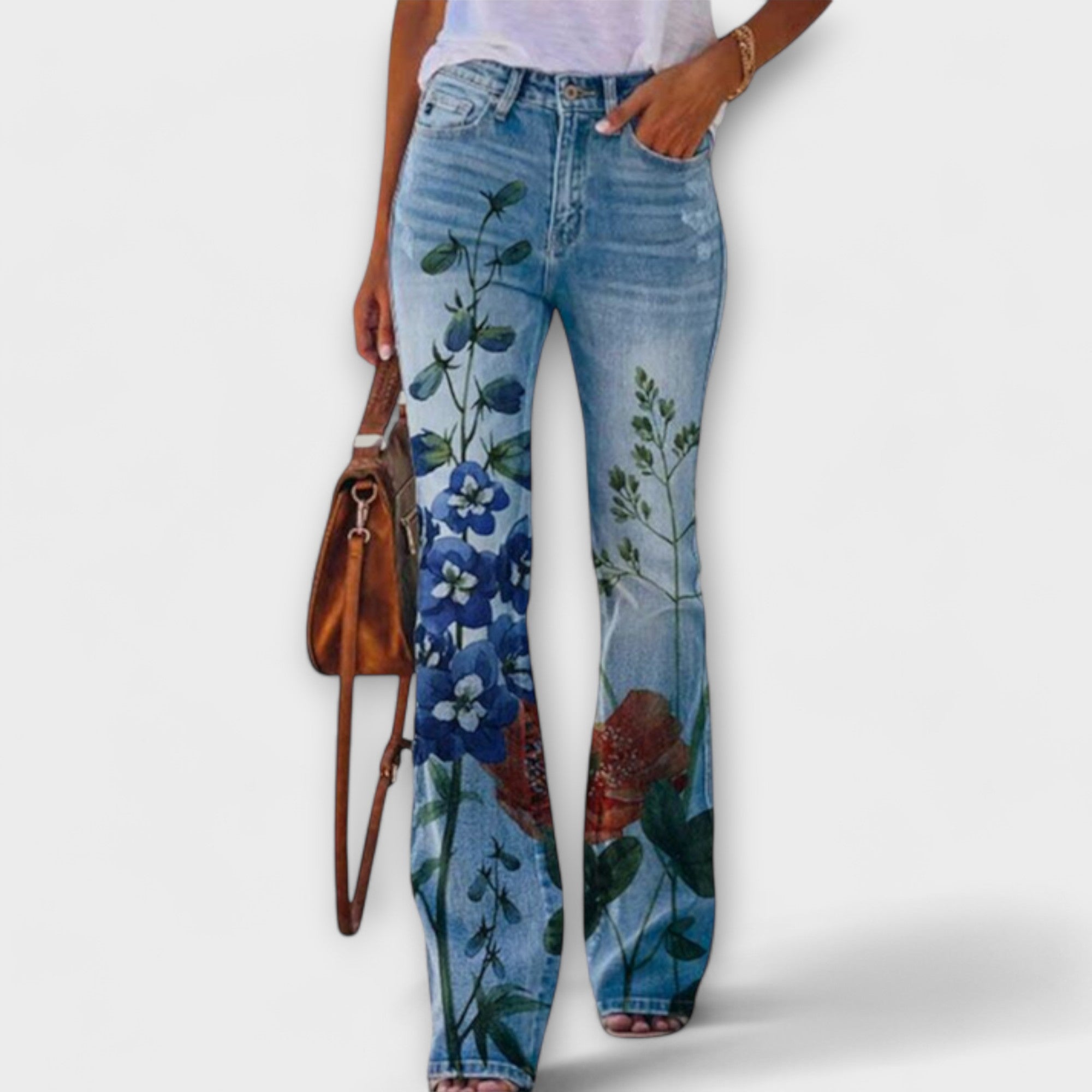 Neda - Pantaloni floreali