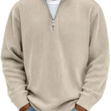 Luka - Pullover a Costine Premium con Zip
