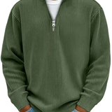 Luka - Pullover a Costine Premium con Zip