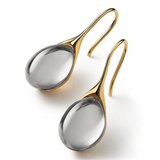Orecchini in cristallo color oro e argento