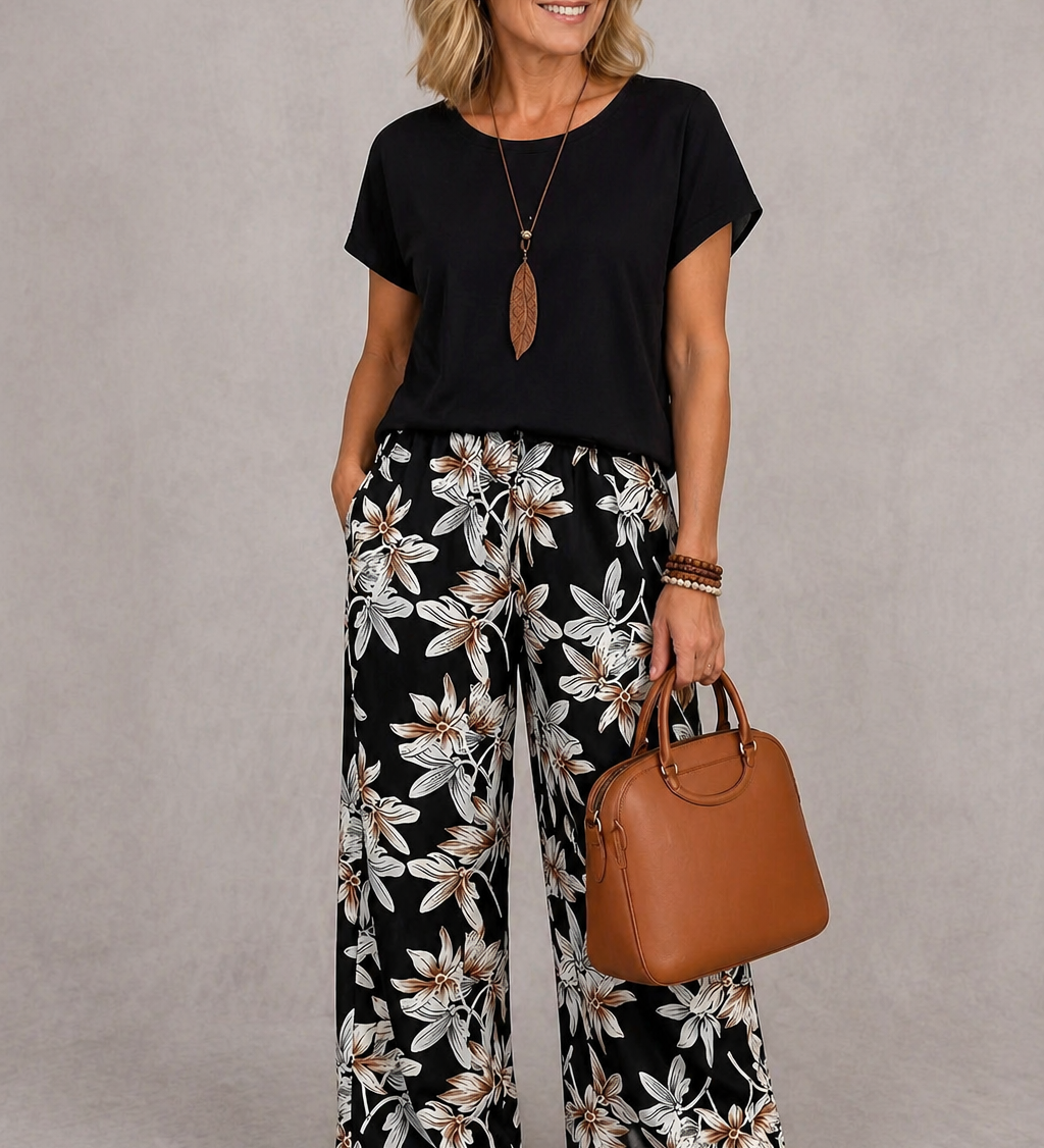 Rosie | Set floreale elegante a due pezzi