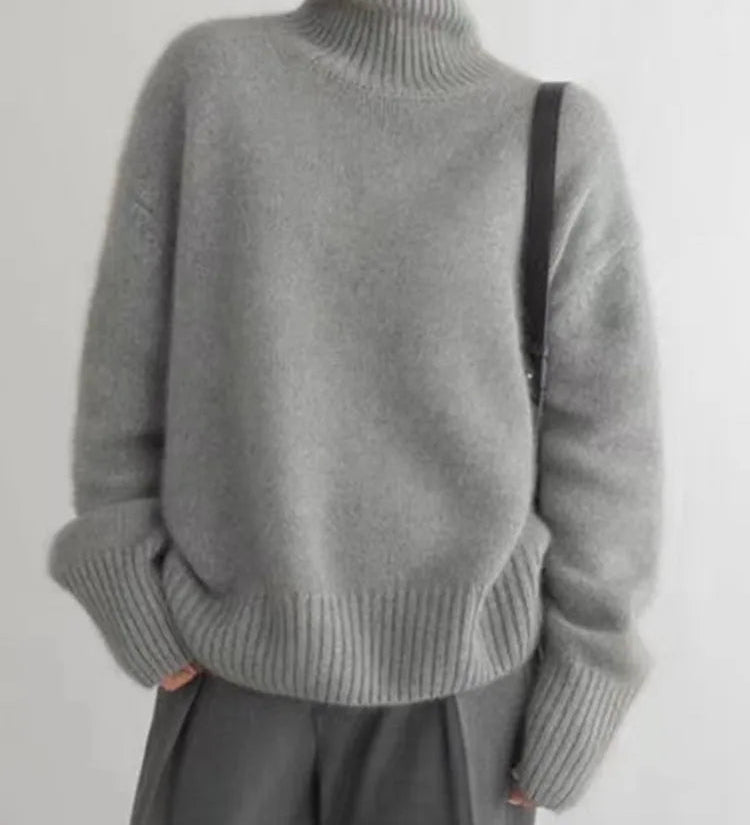 Amaya | Maglione Collo Alto in Cashmere Lussuoso