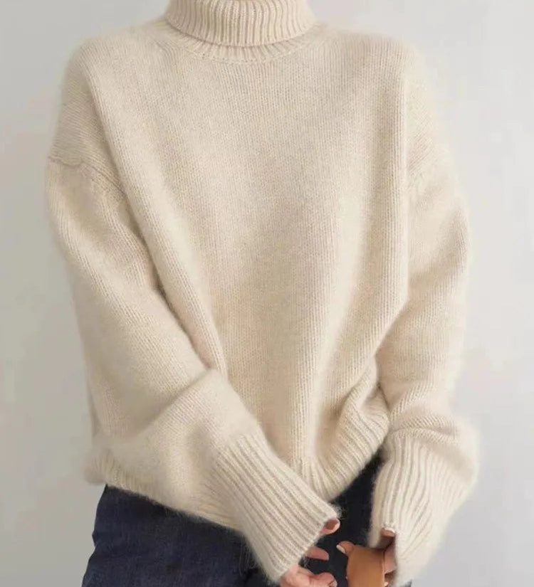 Amaya | Maglione Collo Alto in Cashmere Lussuoso