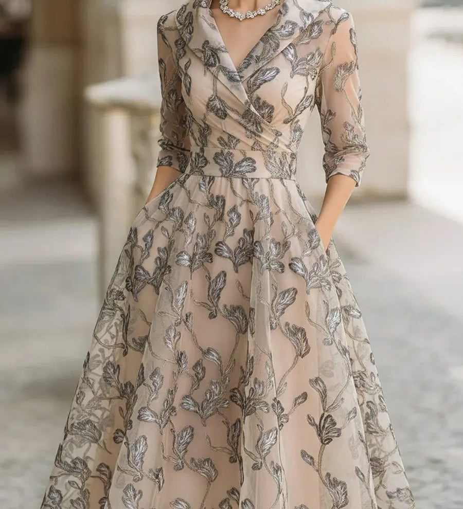 Elena - Abito elegante in pizzo