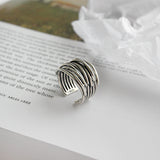 Anello regolabile in argento sterling 925