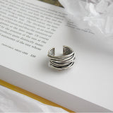 Anello regolabile in argento sterling 925