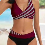 Mona | Bikini con motivo in tonalità calde