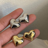 Eva - Orecchini larghi a forma di cuore