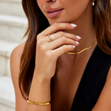 Mir - Anello con Cristalli e Vite d'Uva in Oro