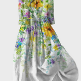 Abito con Fiori in Acquerello