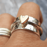 Mely - Anello d'Argento Cuore d'Oro