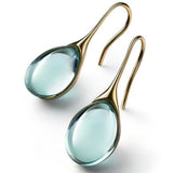 Orecchini in cristallo color oro e argento