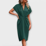 Serena – Elegante e comodo vestito midi a portafoglio