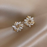 Orecchini Sonja Luxe in Opale Bianco