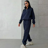 Senna - Set di lounge sportivo con colletto a zip