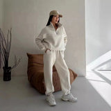 Senna - Set di lounge sportivo con colletto a zip
