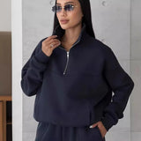 Senna - Set di lounge sportivo con colletto a zip