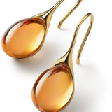 Orecchini in cristallo color oro e argento