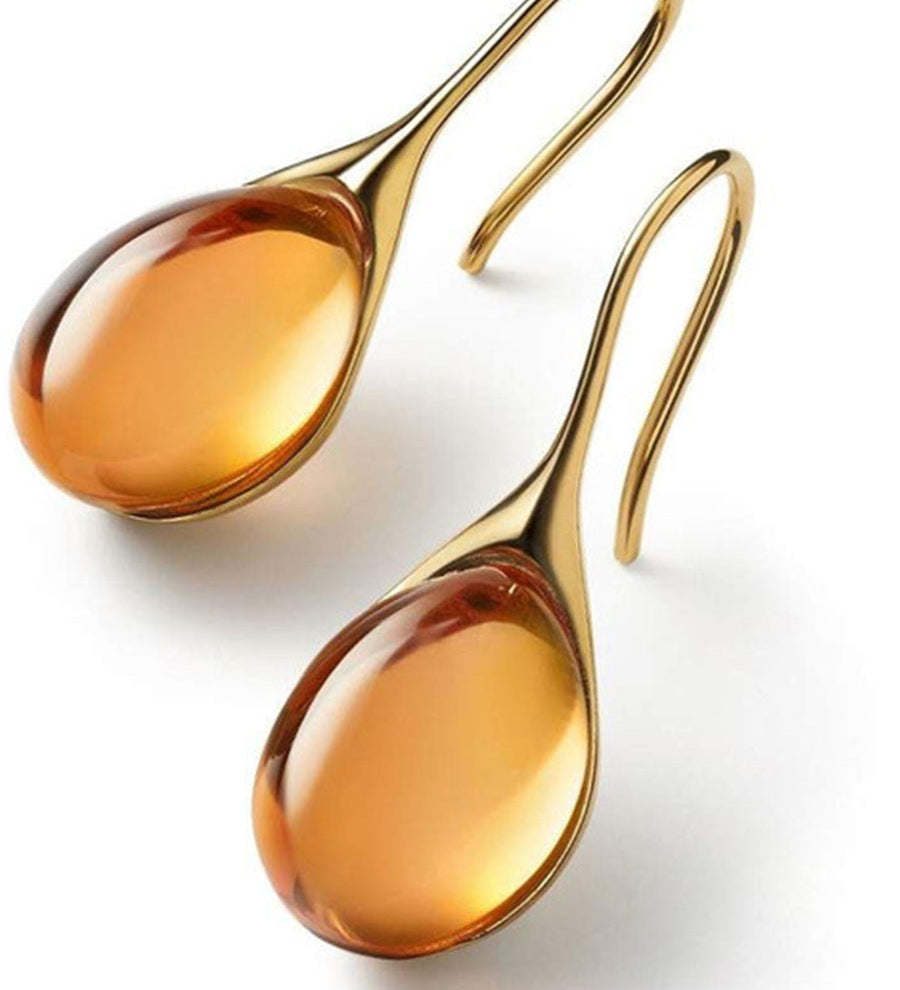 Orecchini in cristallo color oro e argento