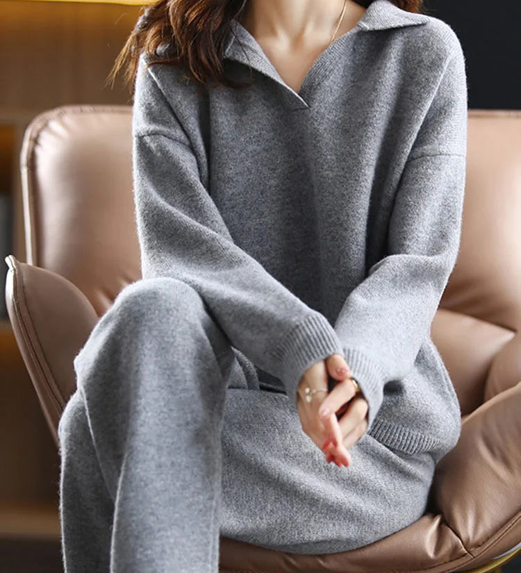 Vivi - Set per il relax con colletto classico