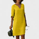 Lana - Vestito con scollatura a V