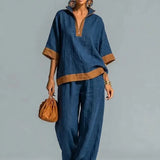 Set Vintage Femminile con Aspetto di Tela
