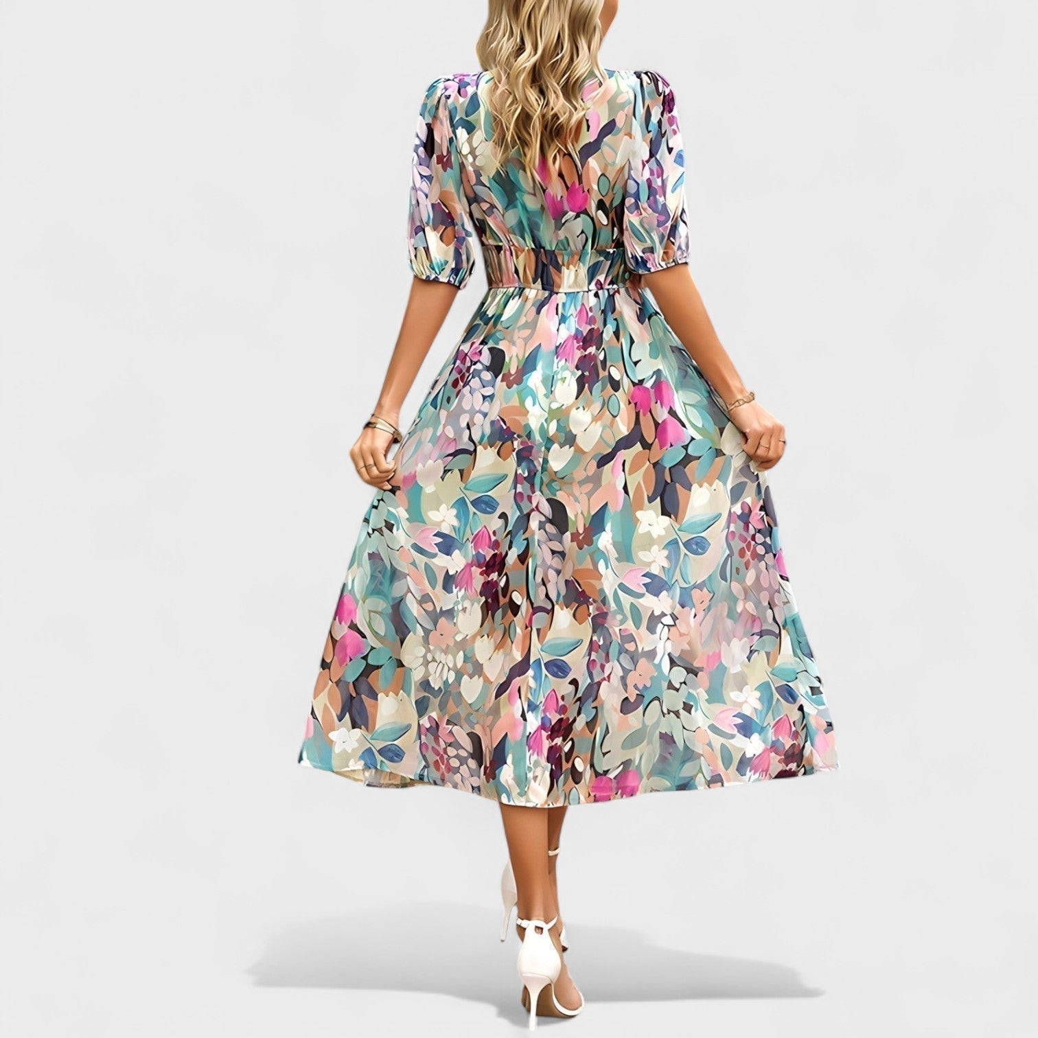 Clara – Vestito Elegante a Fiori