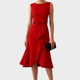 Antonija – Abito da sera elegante con dettaglio fiocco